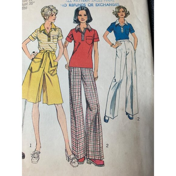 Simplicity Misses Shirt skirt Pants Sewing Pattern sz 14 6408 - uncut - Picture 2 of 10